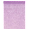 Table runner made of fleece in lilac