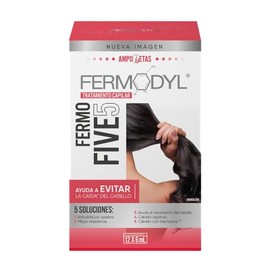 FERMODYL - Anti-caída del cabello. Con proteína de arroz hidrolizada. Tratamiento capilar de 12 ampolletas de 6ml