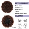 YEAME Afro Puff Drawstring Ponytail for Black Women, Short Kinky