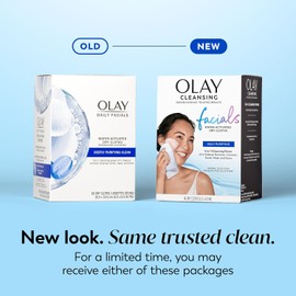 Olay 4-in-1 Daily Facial Cloths, Combination/Oily Skin 66 count