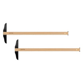 Alumicolor Wood/Acrylic Calibrated T-Square for Art, Framing & Drafting, Pack of 2-36IN