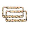 2Pcs Anime License Plate Frame Cute Soot Sprites Car Accessories