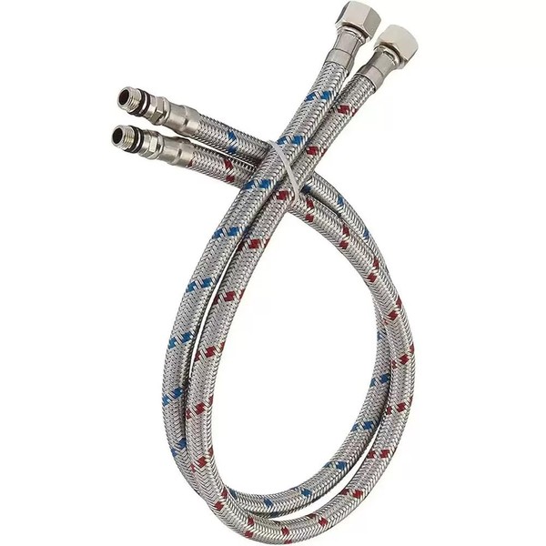 Faucet Supply Lines, 24 inch Faucet Hose Connector, Bathroom Kitchen