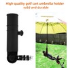 Universal Golf Cart Umbrella Holder, Adjustable Stand for Push Cart,