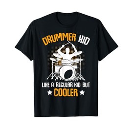 Drummer Kid Drumming Percussionist Drums Kids Boys T-Shirt