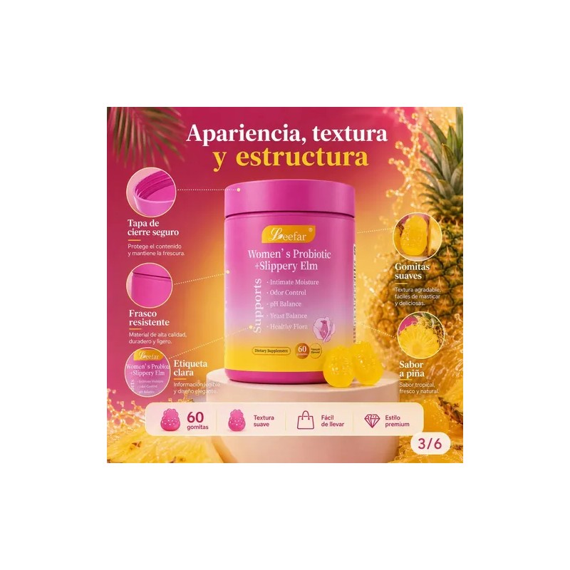 Probióticos Íntimos Mujer Para Flora Vaginal 60 Piezas