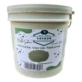 Arcilla Verde Natural Para Mascarillas 5 Kilogramos Acneica                                                                                           