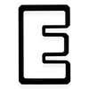 E Capital Block Letter Cookie Cutter with Easy Push Design