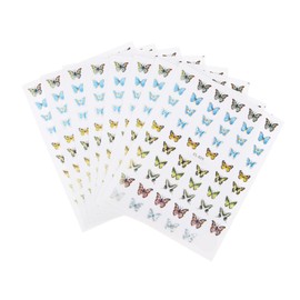 WOONEKY 8pcs Colorful Nail Art Stickers Stylish DIY Manicure Accessories for Women Durable for Beautiful Nail Decorations for Home Professional Use