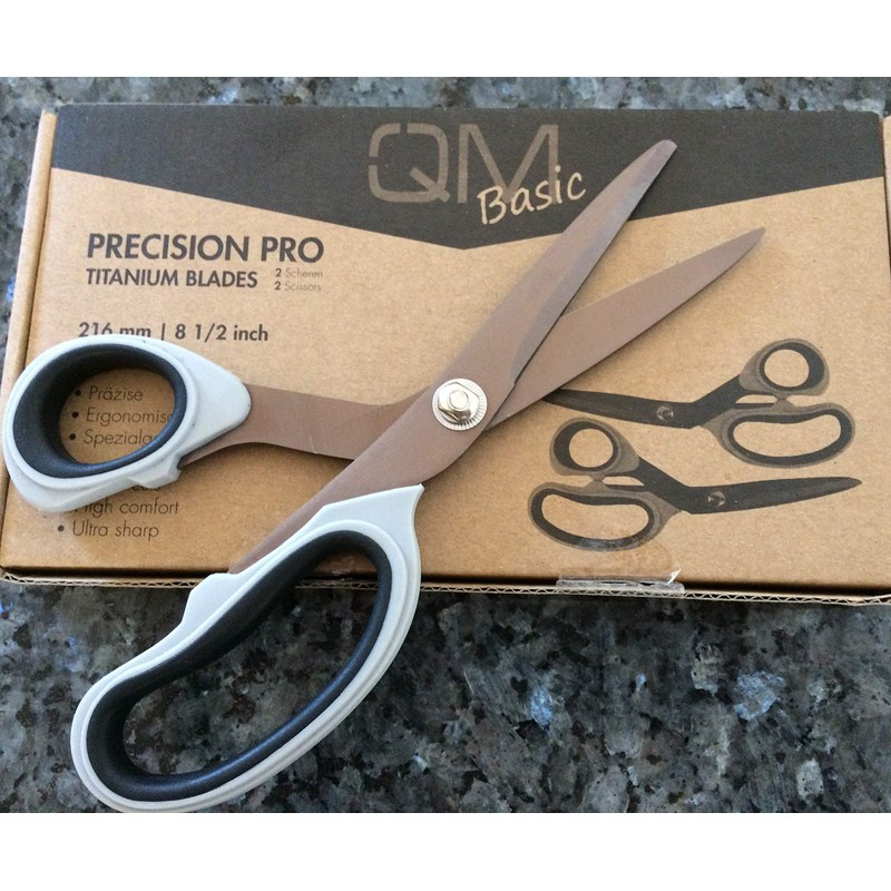 QMBasic Stainless Steel Titanium Scissors in Twin Pack | Kitchen