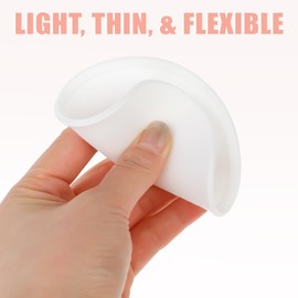 4 Packs Silicone Coasters Non Slip Coasters for Drinks Round Coasters Anti Slip Silicone Coaster Cup Coasters Cup Table Pads Cup Mate Coasters for Drinks Beverage Coffee Tea Coaster(White)