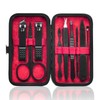 HANTEKAS Manicure Set 9 in 1 Stainless Steel, Nail Clippers