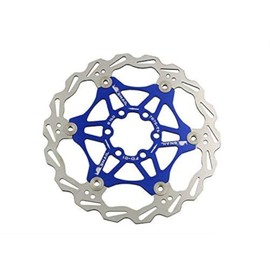 Snail Bike Bicycle Disc Brake Rotor Floating MTB Rotors 160mm (Blue)