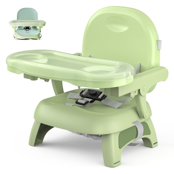 Toddler Booster Seat for Dinning Table with Adjustable Double Layer