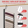 Pants Hangers Space Saving, 10-Tier Stainless Steel Closet Organizer, Plastic-Free,
