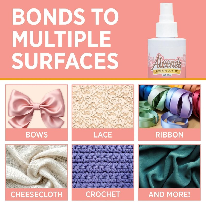 Aleene's 15581 Stiffen-Quick Fabric Stiffening Spray 8oz,Original Version, Packaging may