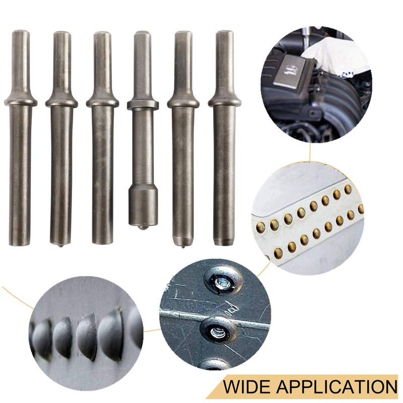 YaeCCC 7 Pcs Air Hammer Rivet Set, Heavy Duty Smoothing