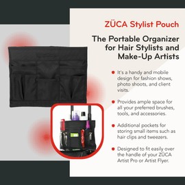 ZUCA Stylist Pouch, Black