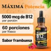 B12 Líquida 5000 Mcg Salt Lake Vegana Frambuesa 60 Ml