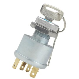 Unifizz E-Z-GO Golf Ignition Switch, Ignition Starter Switch with Key for E-Z-GO TXT, Medalist, Marathon, Workhorse, ST, Shuttle Golf Cart, 4 Terminals, 33639-G01 33639G01, 33639-G03 33639G03, Silver