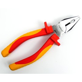 INGDAUM® VDE Combination Pliers, Insulated Against 1000 V for Clean and Safe Cutting of Wires, Cores and Cables (Combination Pliers 6 Inches)
