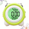GRIRIW 1pc Double Mute Alarm Clock for Simple Stereo Design