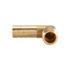 sourcing map Brass Barb Hose Fitting, 90 Degree Elbow 10mm