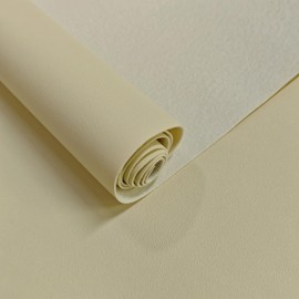 JERLITU 30x135cm Solid Colour Faux Leather Roll Waterproof, Scratch-Resistant, Easy-Cut PU Faux Leather Fabric for DIY Crafts, Furniture Restoration, Car Interiors, Fashion Accessories, Beige