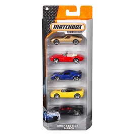 Matchbox 5-Pack of 1:64 Scale Vehicles, 5 Toy Car Collection of Real-World Replicas for Kids 3 Years Old & Up [Styles May Vary]