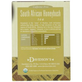 Davidson's Tea South African Honeybush, 8-Count Tea Bags (Pack of 12)