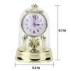 Mantel Clock Table Round Clocks Antique Silent Desk Clock, European