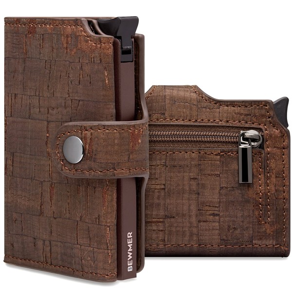 BEWMER v2 Shielded Slim Wallet with Coin Compartment for Men
