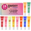 Dmsky 24 Pack Lip Gloss Bulk, Squeeze Clear Lip Gloss