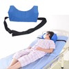 Head Positioner Pillow Blue PU Leather Breathable Comfortable Neck Support