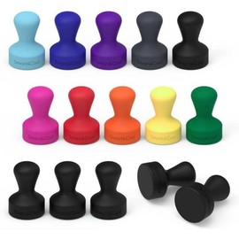 Black 20 Pack Strong Silicone Push Pin Magnets, Anti Scratch Fridge Magnets, Small Push Pin Magnets, Magnets for Refrigerator, Whiteboard, Kitchen, School - Color: Multi Color, Item Packa: 15