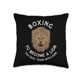 Boxing Sports Training Saying Quote Cool Martial Arts Gifts Throw Pillow