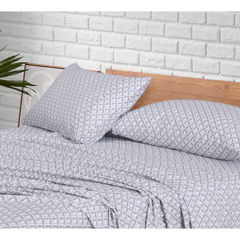 RUVANTI 100% Cotton Split King Sheets Sets for Adjustable Bed,