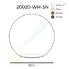 KastLite 20" White Acrylic Lamp Post Globe | Smooth Textured