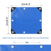 YIJUHOU Tarpaulin Waterproof Heavy Duty 115 GSM Blue Tarp Sheet