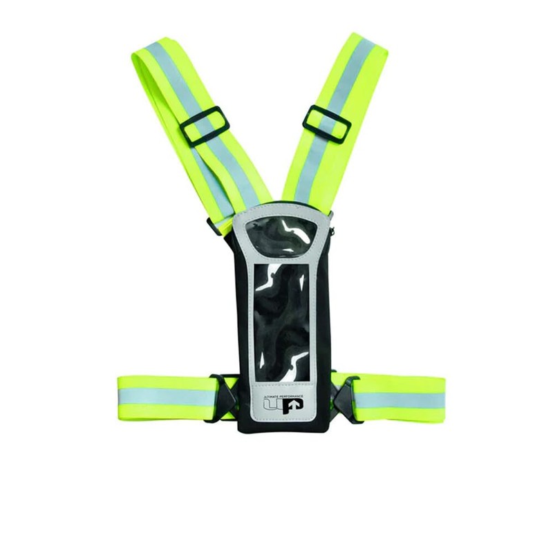 Ultimate Performance Stile LED Runners Phone Vest Fluorescent/Reflective