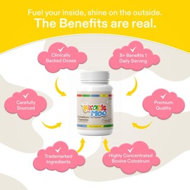 Miracle Moo Colostrum Capsules - Dietary Supplement for Boosting Health Fitness Edible colostrum Healthcare