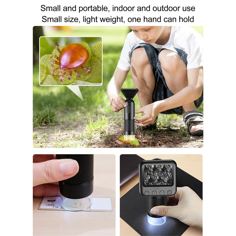 Handheld Digital Microscope with 2 Inch Screen 400 to 800x