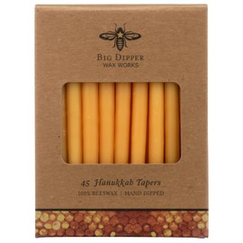BIG DIPPER WAX WORKS Hannukah Taper Candles 45 Count, 45 CT