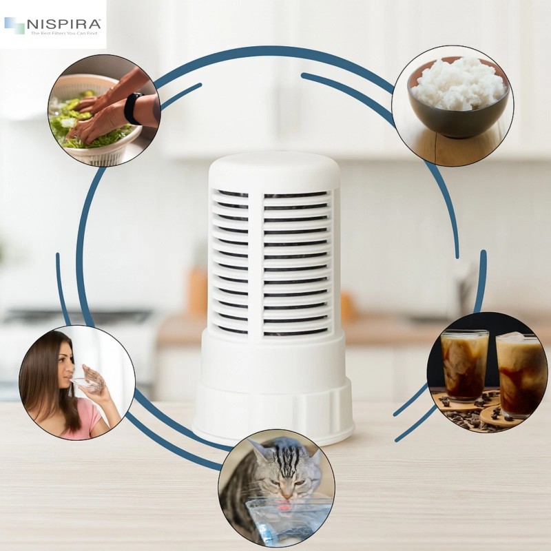 Nispira Water Filter Replacement for Alexapure Seychelle Water Pitcher, 1