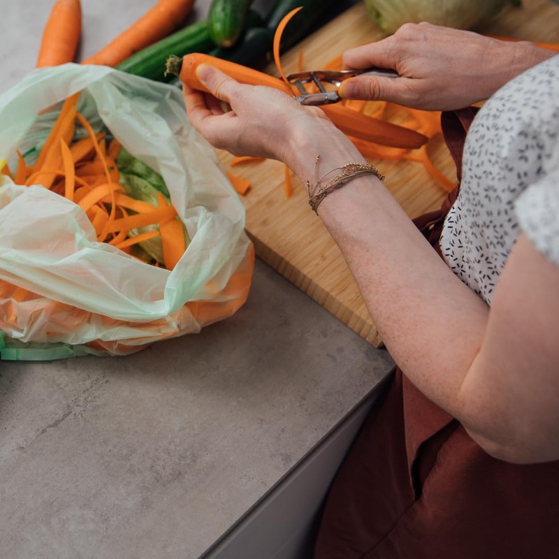 20L Organic Waste Bags with Handle - 100% compostable &