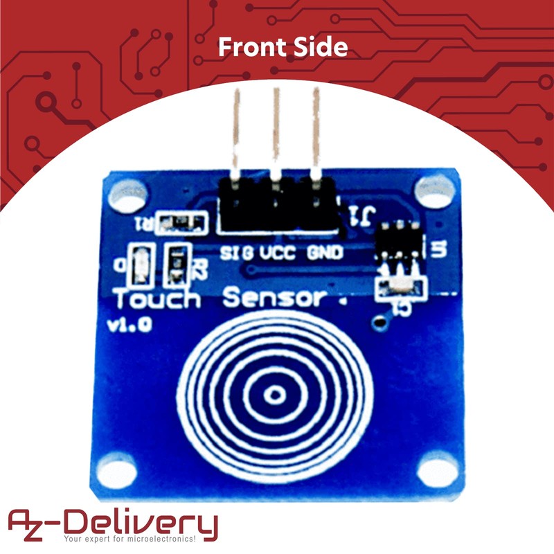 AZDelivery ⭐⭐⭐⭐⭐ Set of 5 TTP223B Digital Touch Sensor Capacitive