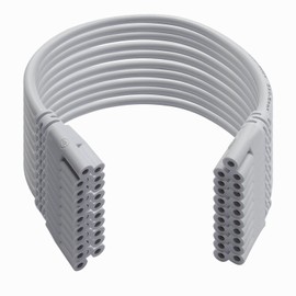 Faoyliye LED Light Connection Cable T5 T8 LED Double End 3Pin Lamp Connecting Wire,(10-Pack) LED Female to Female Connector Cable for Integrated LED Tube Dual Connector Cable (20cm/7.8in)