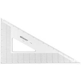 Westcott Grid Triangle, 14", 30/60 Degree, Transparent (T-14M)