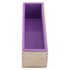 Moldes de jabón de Silicona, Caja de Madera, Capacidad Rectangular