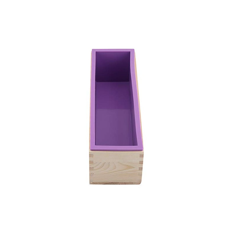 Moldes de jabón de Silicona, Caja de Madera, Capacidad Rectangular
